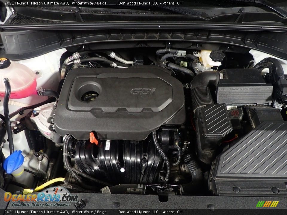 2021 Hyundai Tucson Ulitimate AWD Winter White / Beige Photo #9