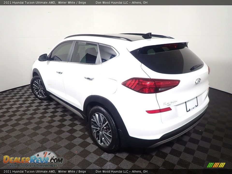 2021 Hyundai Tucson Ulitimate AWD Winter White / Beige Photo #14