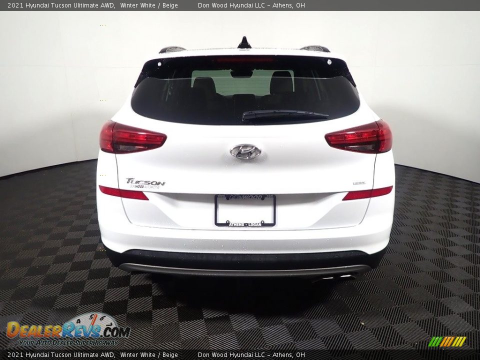 2021 Hyundai Tucson Ulitimate AWD Winter White / Beige Photo #15