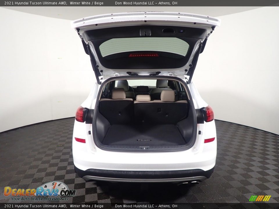 2021 Hyundai Tucson Ulitimate AWD Winter White / Beige Photo #16