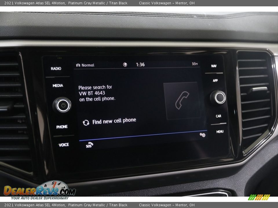 2021 Volkswagen Atlas SEL 4Motion Platinum Gray Metallic / Titan Black Photo #12
