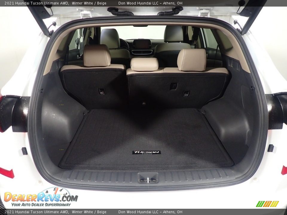 2021 Hyundai Tucson Ulitimate AWD Winter White / Beige Photo #18