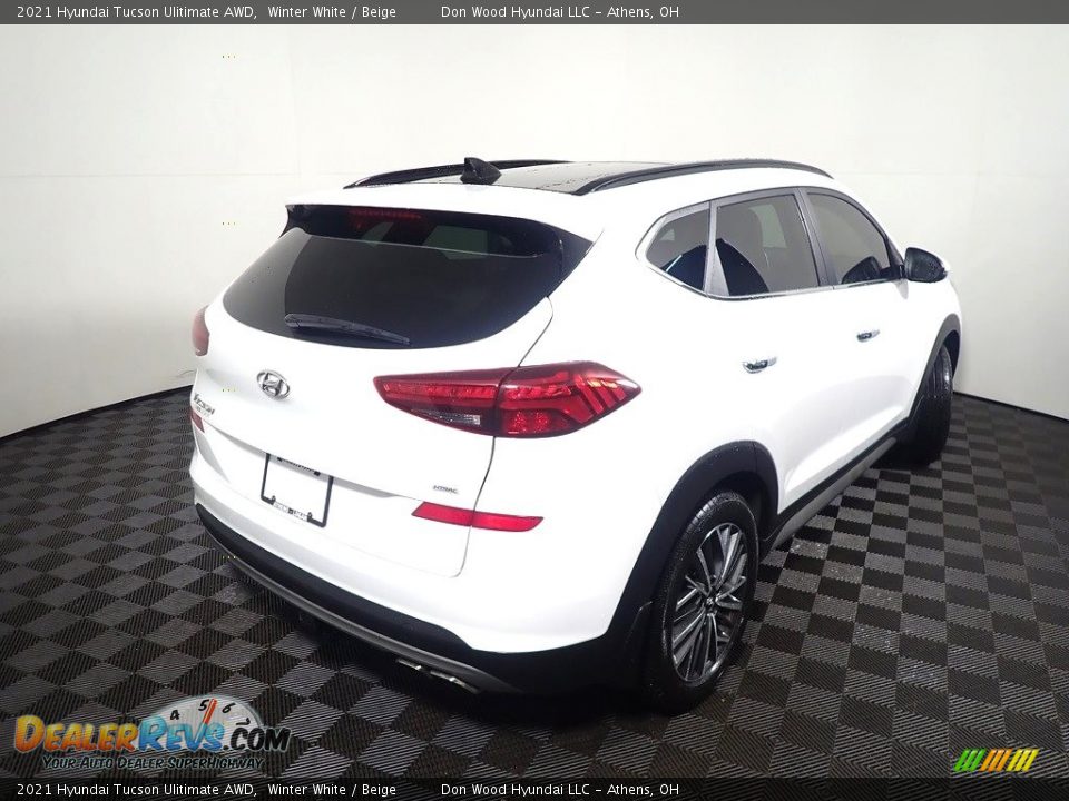 2021 Hyundai Tucson Ulitimate AWD Winter White / Beige Photo #20