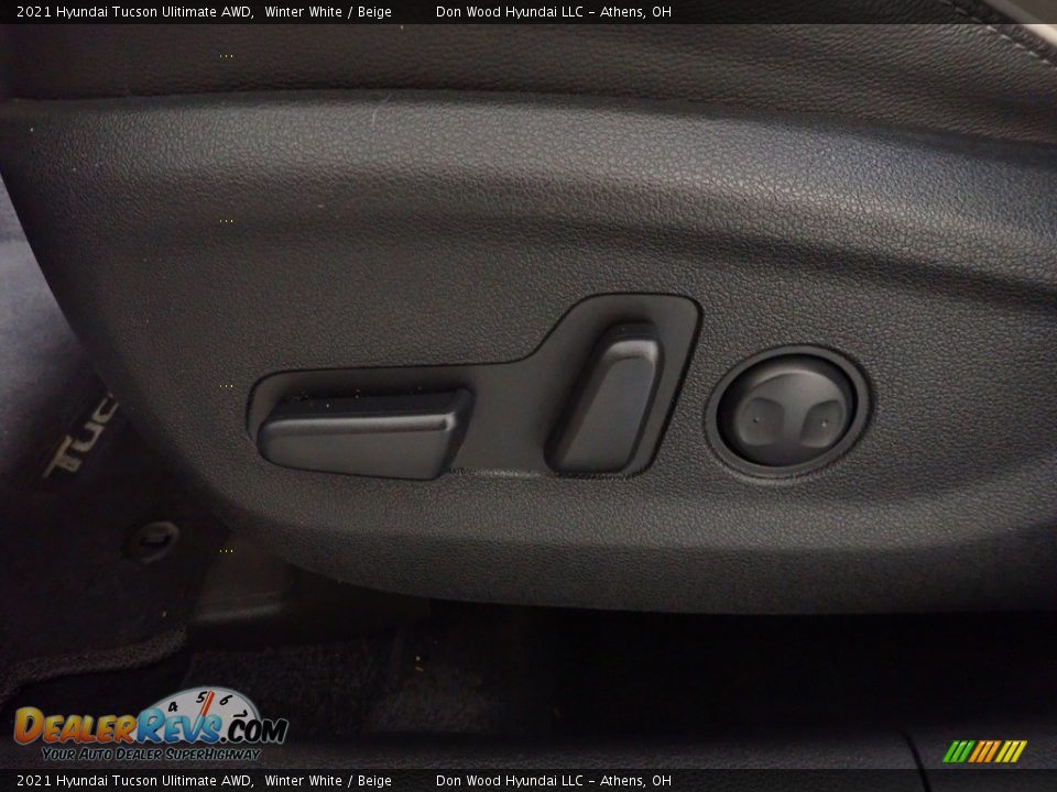 2021 Hyundai Tucson Ulitimate AWD Winter White / Beige Photo #24