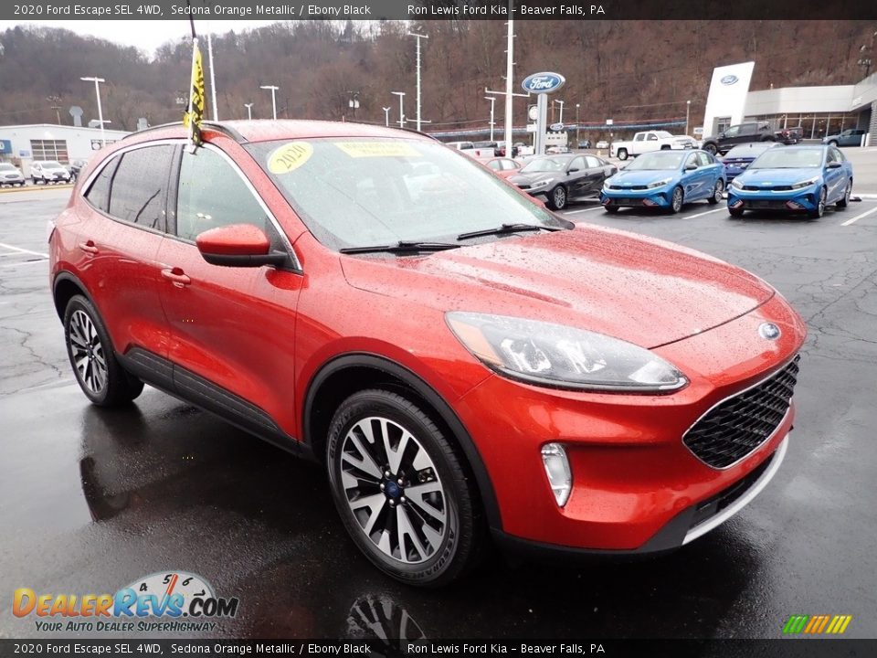 2020 Ford Escape SEL 4WD Sedona Orange Metallic / Ebony Black Photo #2