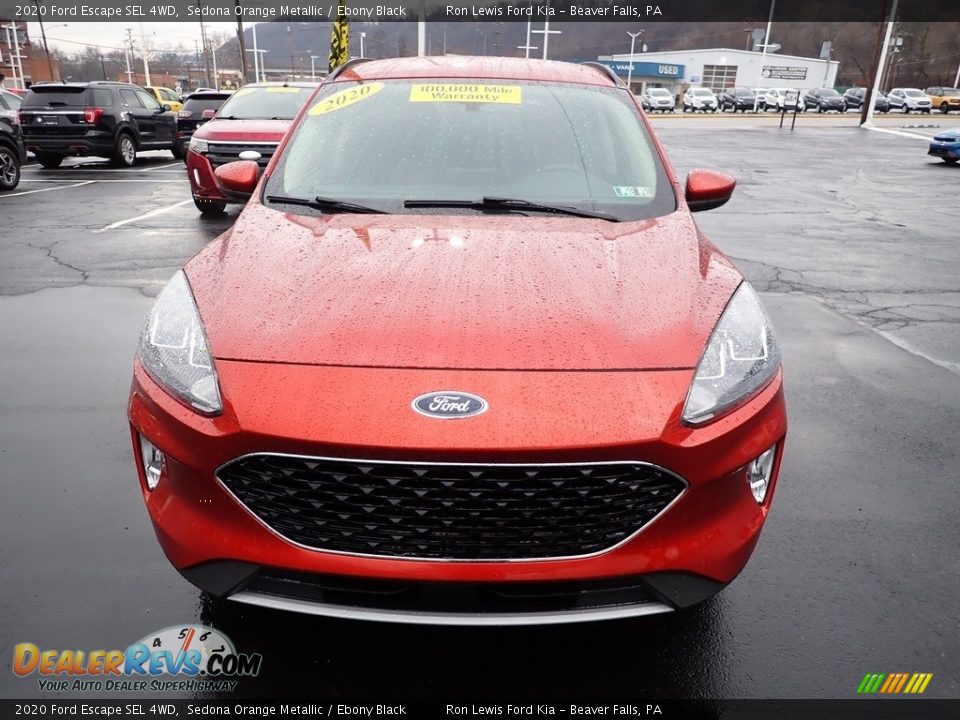 2020 Ford Escape SEL 4WD Sedona Orange Metallic / Ebony Black Photo #3