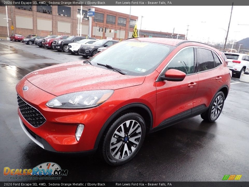 2020 Ford Escape SEL 4WD Sedona Orange Metallic / Ebony Black Photo #4