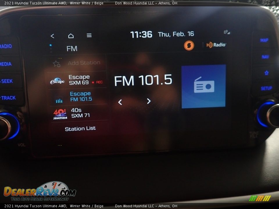 2021 Hyundai Tucson Ulitimate AWD Winter White / Beige Photo #27