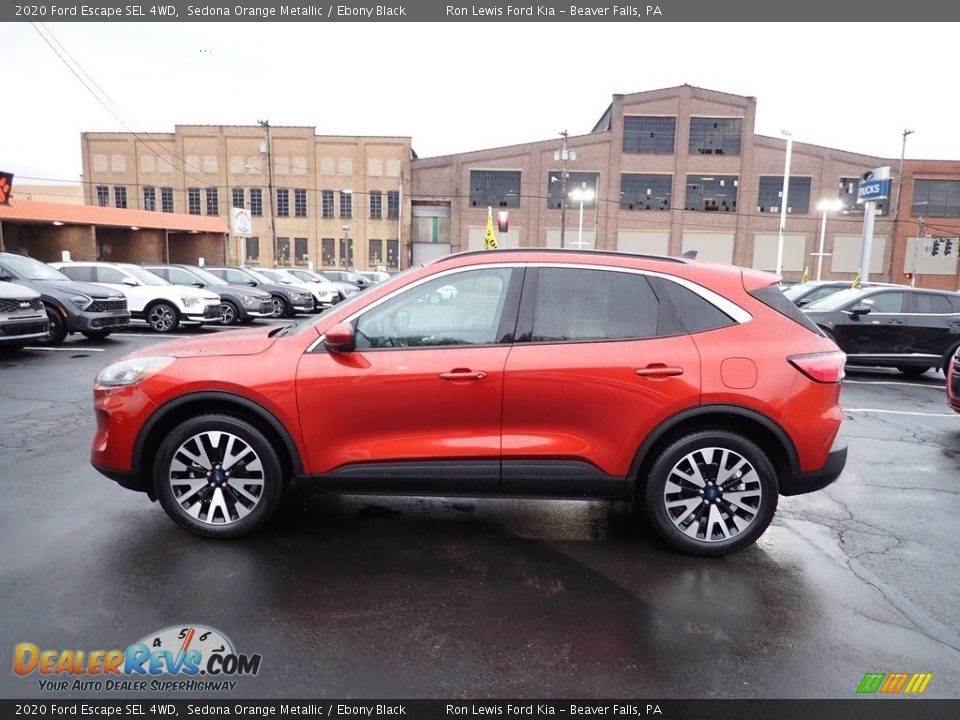 2020 Ford Escape SEL 4WD Sedona Orange Metallic / Ebony Black Photo #5