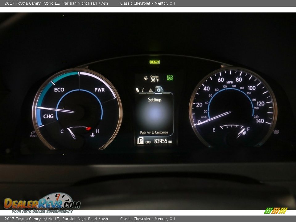 2017 Toyota Camry Hybrid LE Parisian Night Pearl / Ash Photo #8