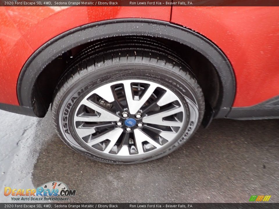 2020 Ford Escape SEL 4WD Sedona Orange Metallic / Ebony Black Photo #9