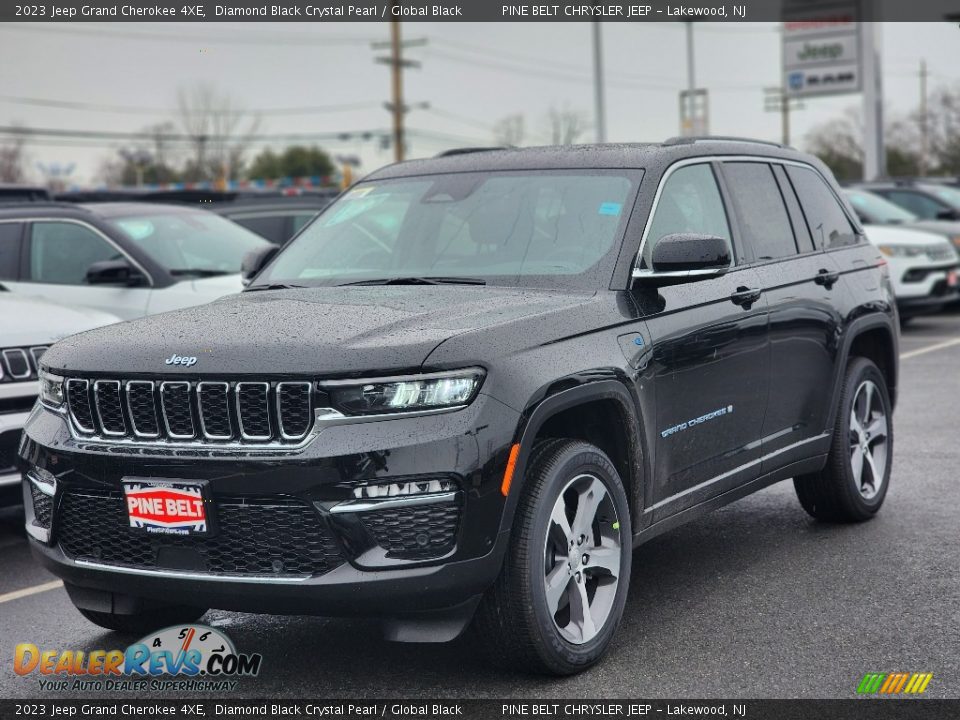 2023 Jeep Grand Cherokee 4XE Diamond Black Crystal Pearl / Global Black Photo #1