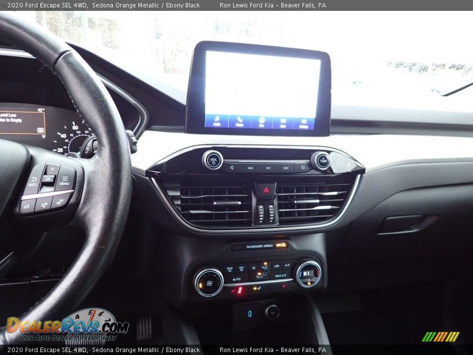 2020 Ford Escape SEL 4WD Sedona Orange Metallic / Ebony Black Photo #16