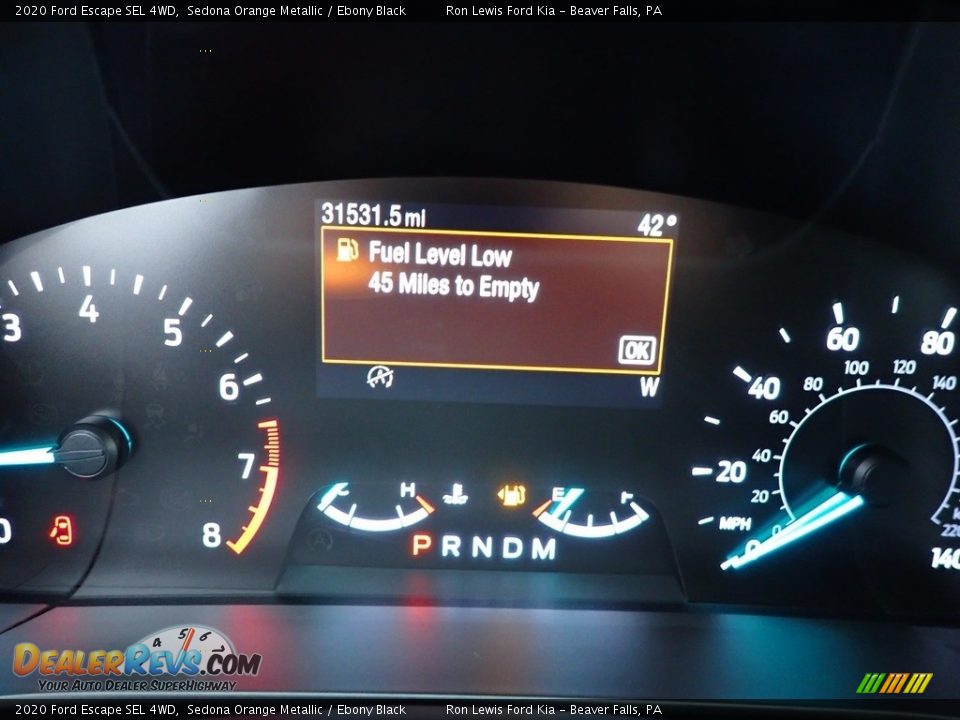 2020 Ford Escape SEL 4WD Sedona Orange Metallic / Ebony Black Photo #17