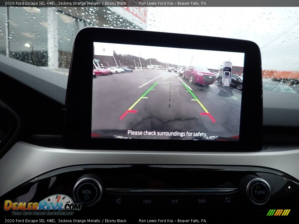 2020 Ford Escape SEL 4WD Sedona Orange Metallic / Ebony Black Photo #18