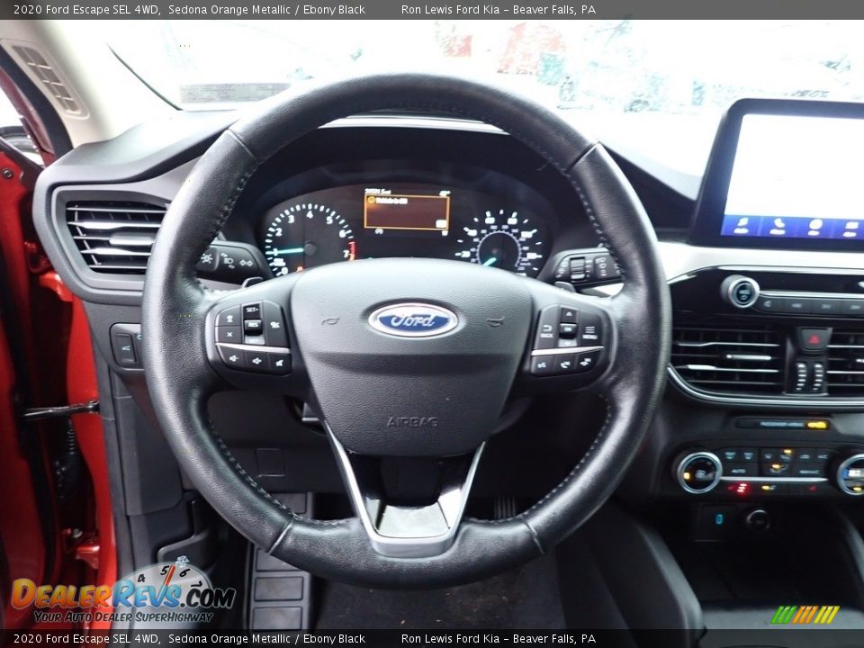 2020 Ford Escape SEL 4WD Sedona Orange Metallic / Ebony Black Photo #19