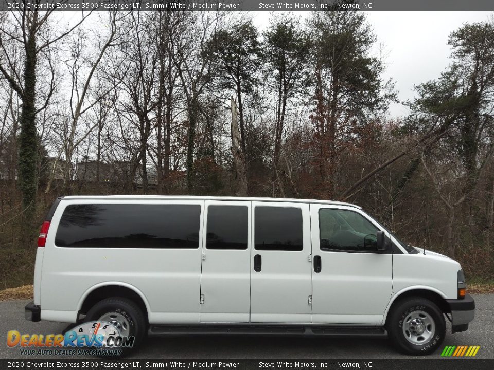 Summit White 2020 Chevrolet Express 3500 Passenger LT Photo #5