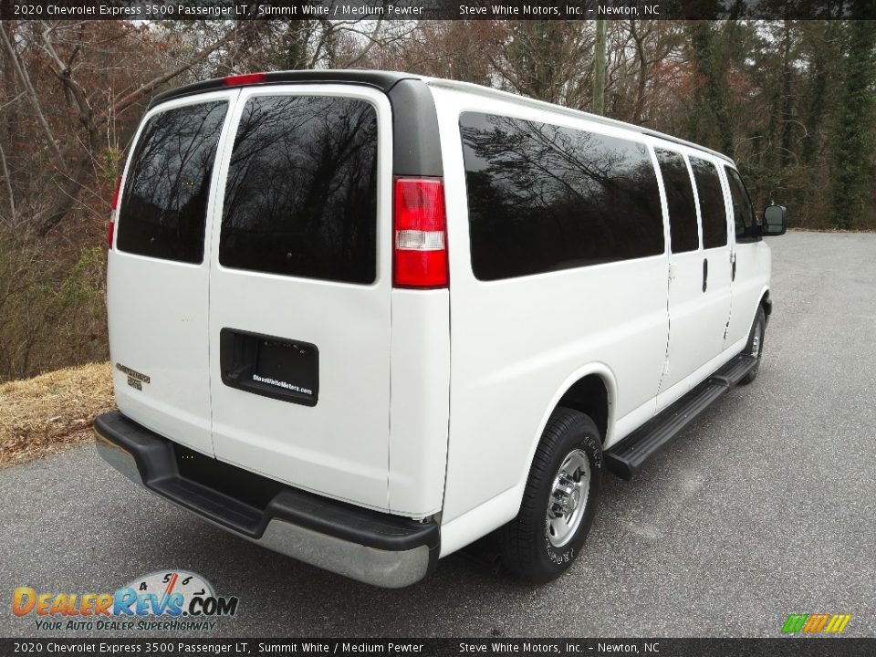 2020 Chevrolet Express 3500 Passenger LT Summit White / Medium Pewter Photo #6