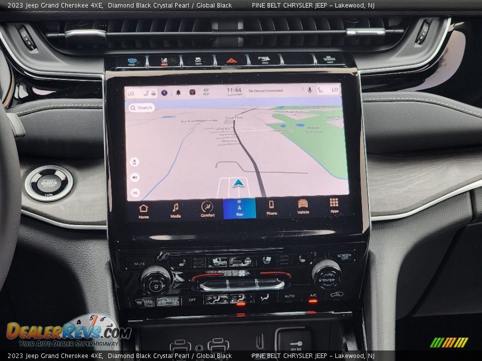 2023 Jeep Grand Cherokee 4XE Diamond Black Crystal Pearl / Global Black Photo #13