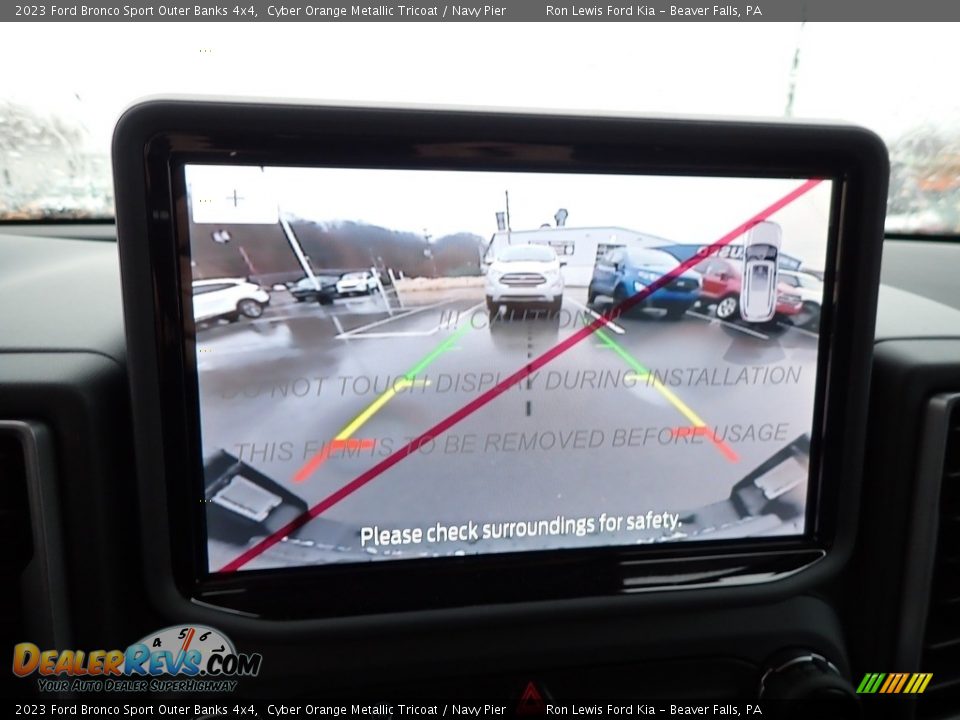 2023 Ford Bronco Sport Outer Banks 4x4 Cyber Orange Metallic Tricoat / Navy Pier Photo #18