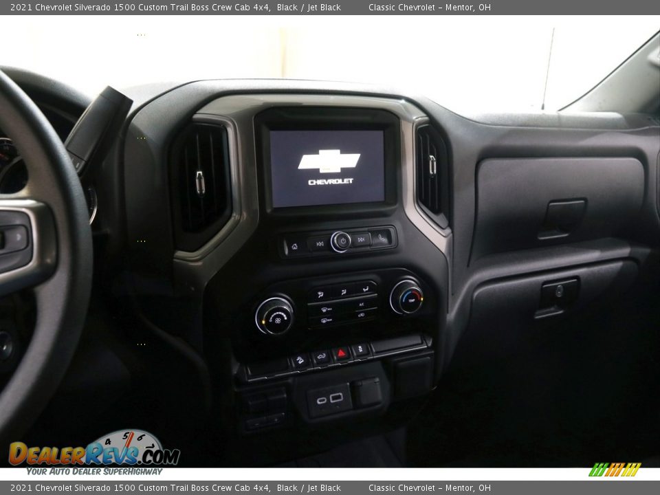 2021 Chevrolet Silverado 1500 Custom Trail Boss Crew Cab 4x4 Black / Jet Black Photo #10