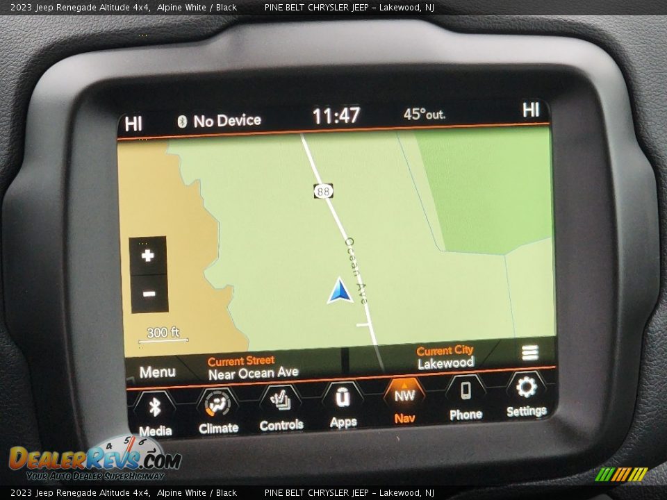 Navigation of 2023 Jeep Renegade Altitude 4x4 Photo #14