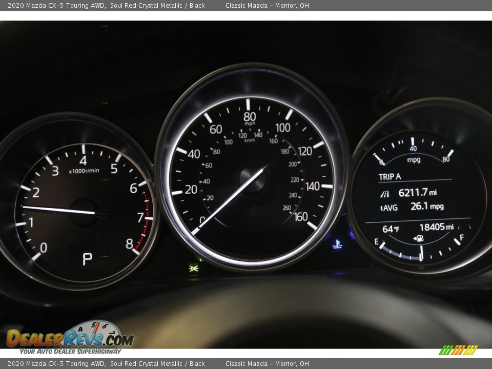 2020 Mazda CX-5 Touring AWD Soul Red Crystal Metallic / Black Photo #8