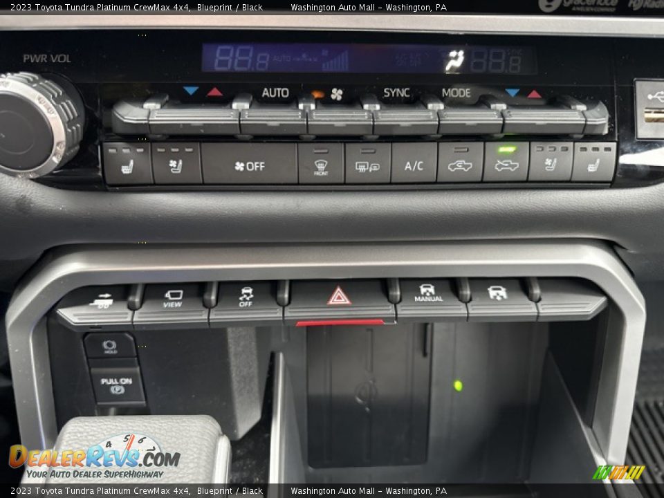 Controls of 2023 Toyota Tundra Platinum CrewMax 4x4 Photo #17