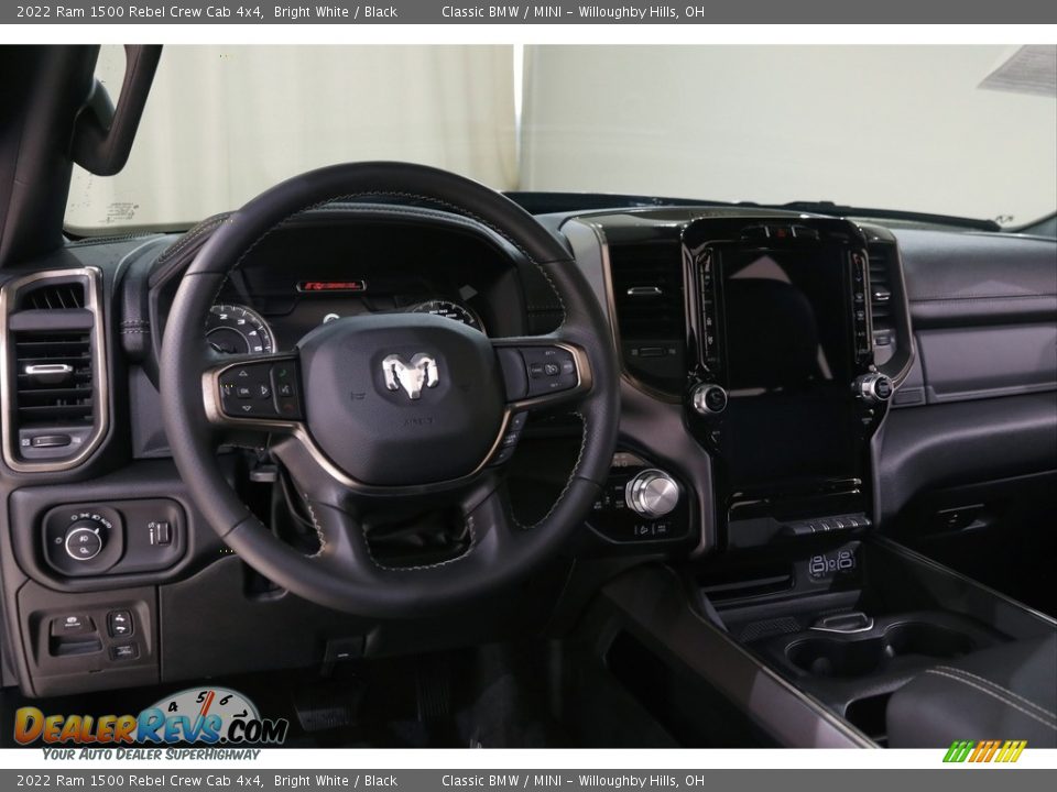 2022 Ram 1500 Rebel Crew Cab 4x4 Bright White / Black Photo #6