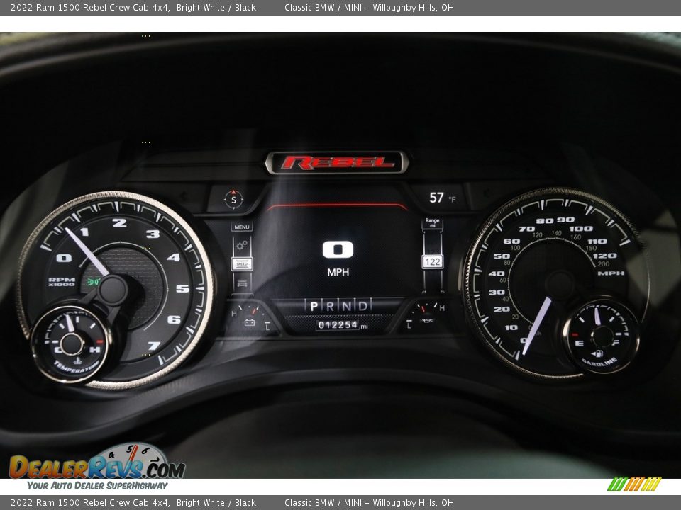 2022 Ram 1500 Rebel Crew Cab 4x4 Bright White / Black Photo #8