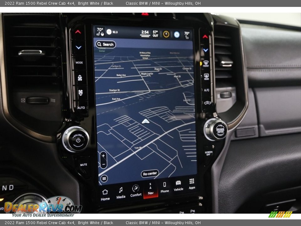 2022 Ram 1500 Rebel Crew Cab 4x4 Bright White / Black Photo #10