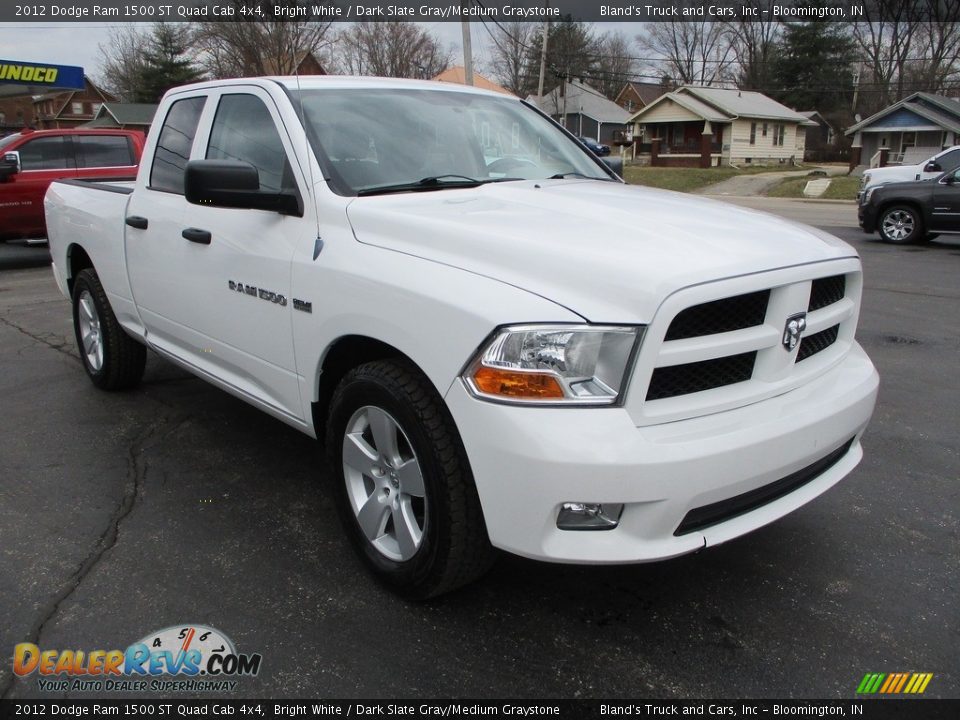 2012 Dodge Ram 1500 ST Quad Cab 4x4 Bright White / Dark Slate Gray/Medium Graystone Photo #5