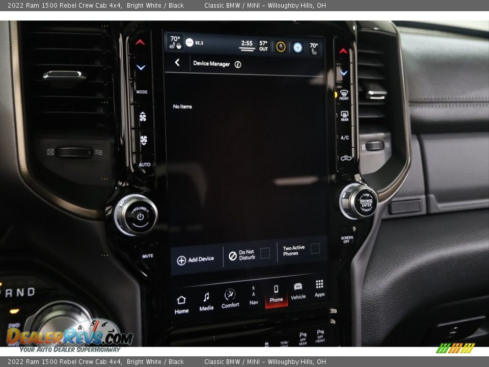 2022 Ram 1500 Rebel Crew Cab 4x4 Bright White / Black Photo #13