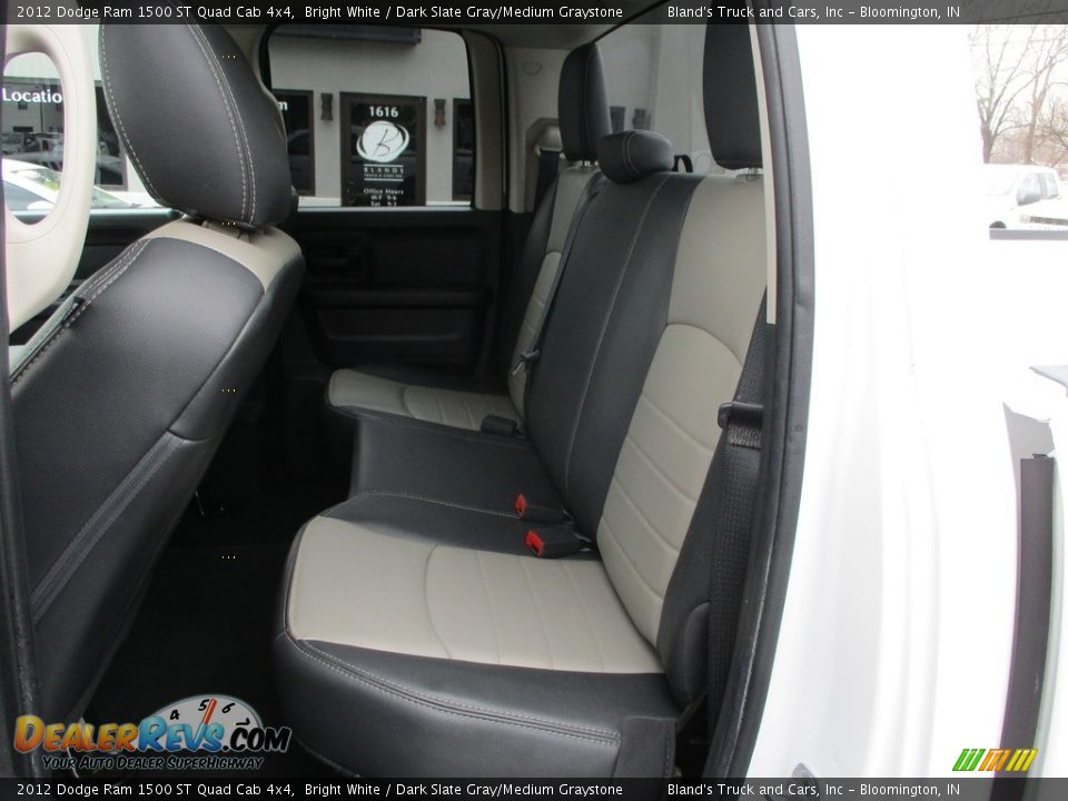 2012 Dodge Ram 1500 ST Quad Cab 4x4 Bright White / Dark Slate Gray/Medium Graystone Photo #9