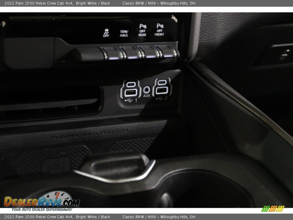 2022 Ram 1500 Rebel Crew Cab 4x4 Bright White / Black Photo #16