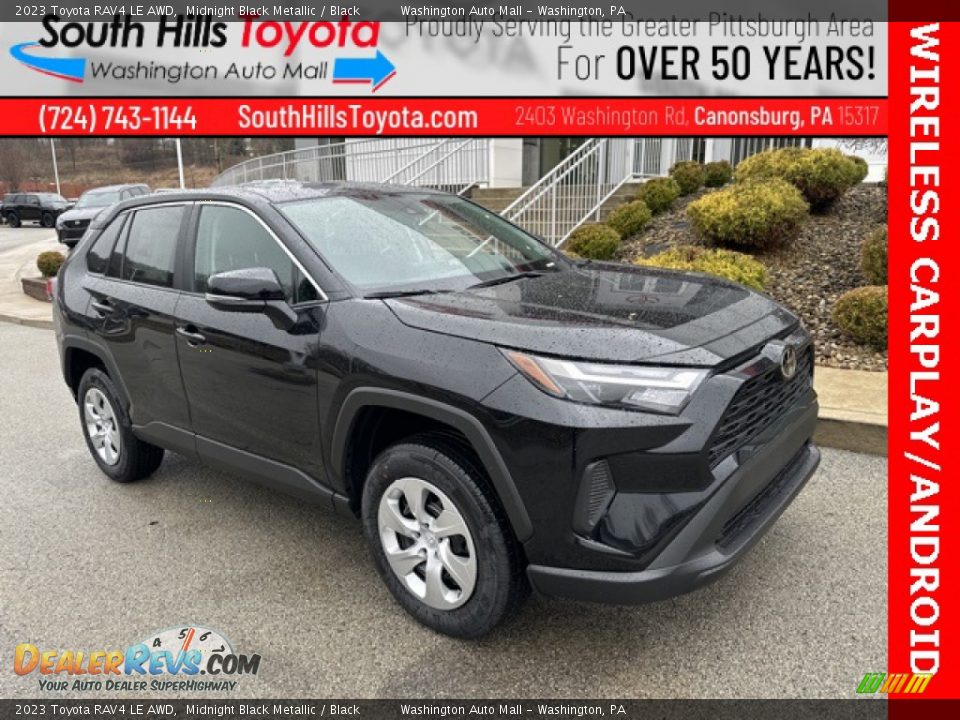 2023 Toyota RAV4 LE AWD Midnight Black Metallic / Black Photo #1