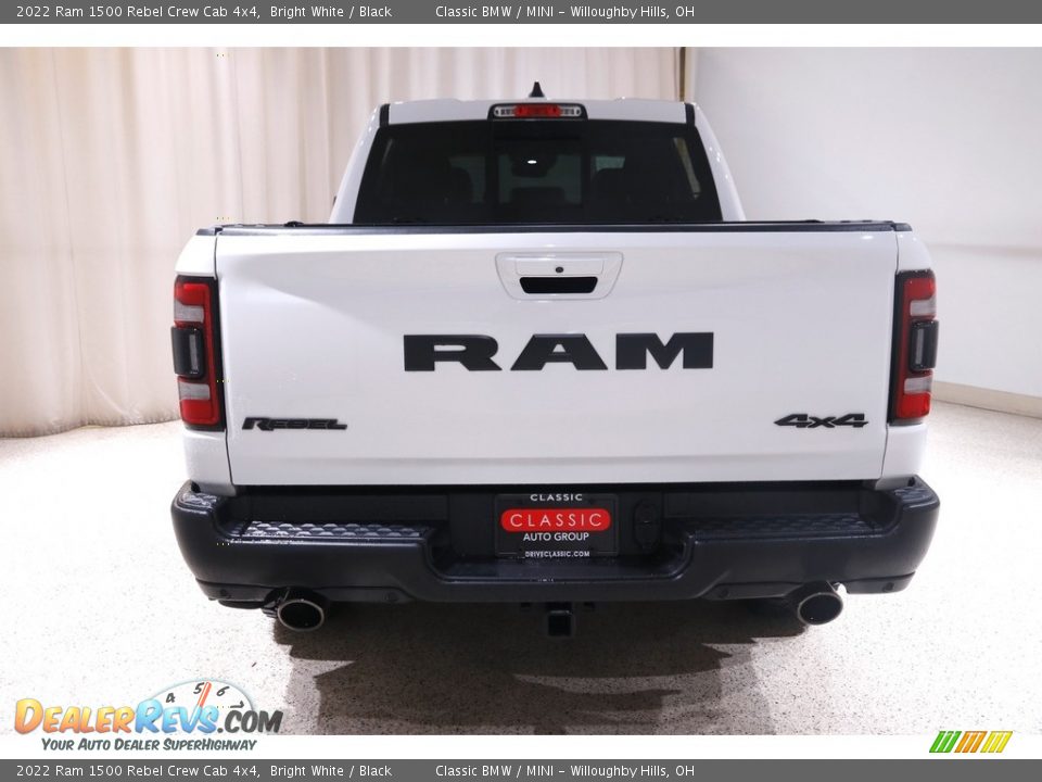 2022 Ram 1500 Rebel Crew Cab 4x4 Bright White / Black Photo #22