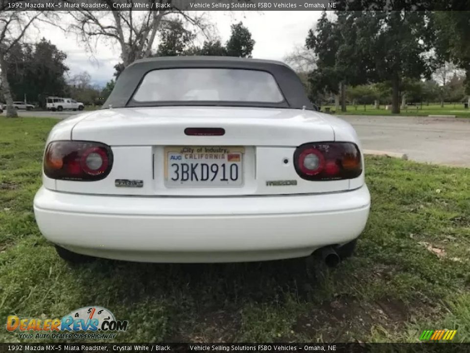 1992 Mazda MX-5 Miata Roadster Crystal White / Black Photo #7