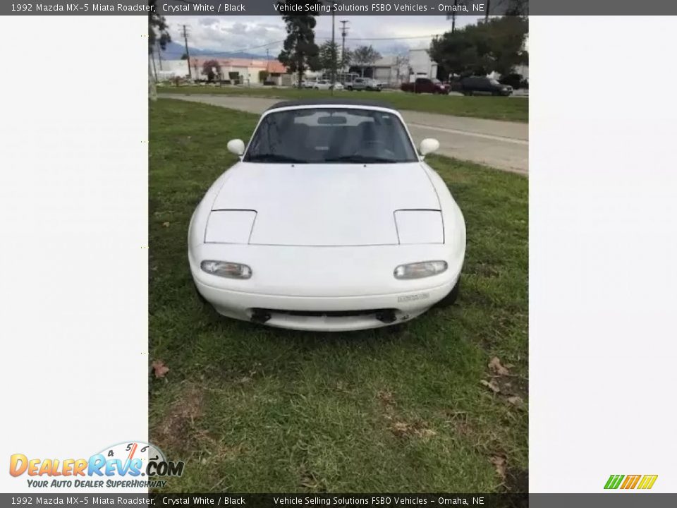 1992 Mazda MX-5 Miata Roadster Crystal White / Black Photo #10