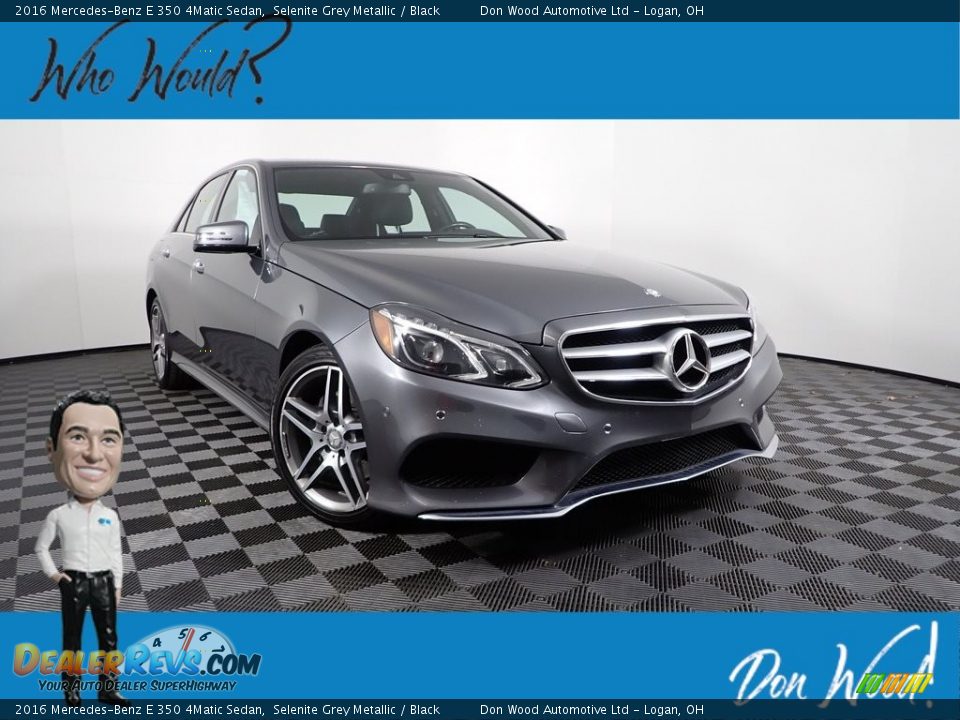 2016 Mercedes-Benz E 350 4Matic Sedan Selenite Grey Metallic / Black Photo #1