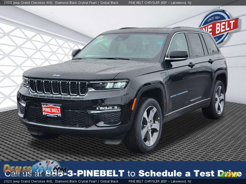 2023 Jeep Grand Cherokee 4XE Diamond Black Crystal Pearl / Global Black Photo #1