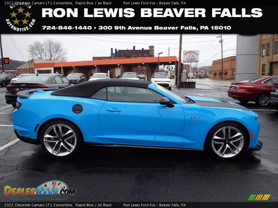 2022 Chevrolet Camaro LT1 Convertible Rapid Blue / Jet Black Photo #1