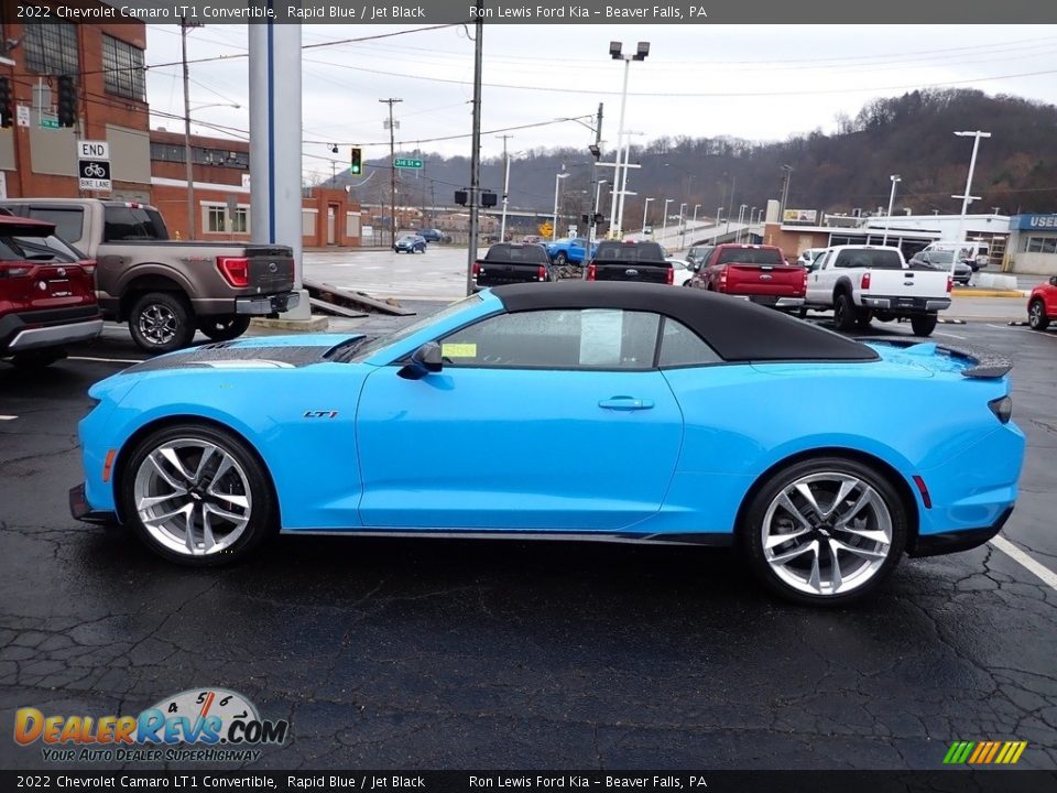 Rapid Blue 2022 Chevrolet Camaro LT1 Convertible Photo #5