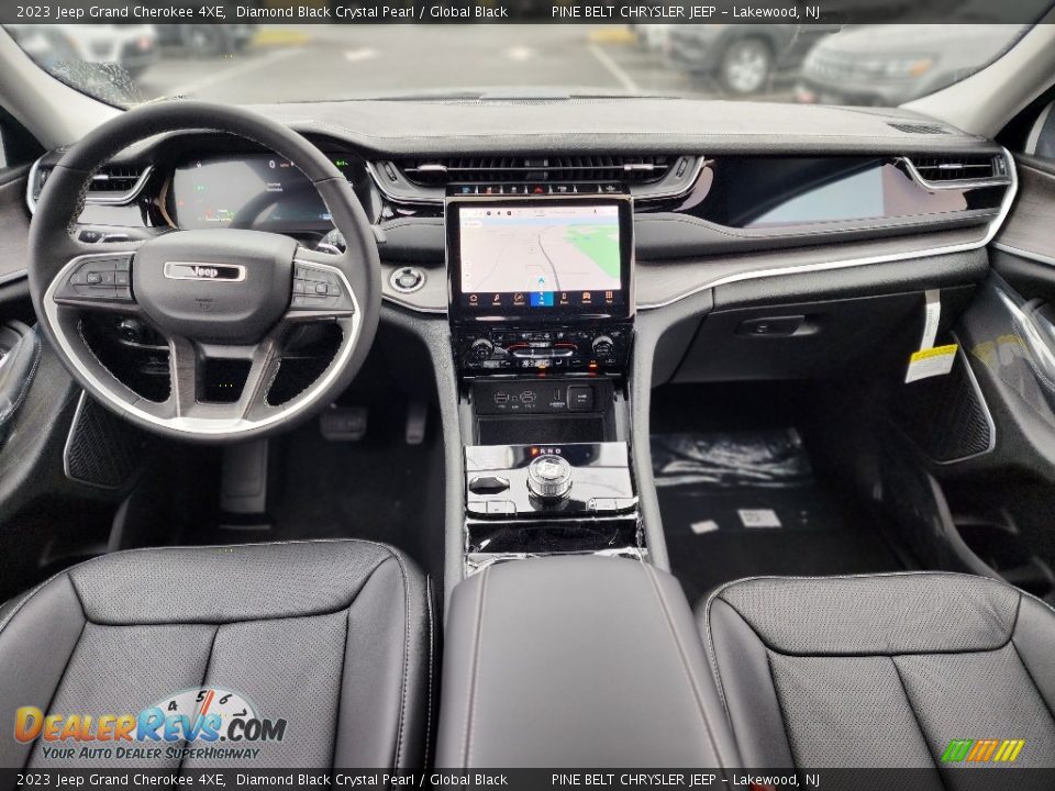 2023 Jeep Grand Cherokee 4XE Diamond Black Crystal Pearl / Global Black Photo #9