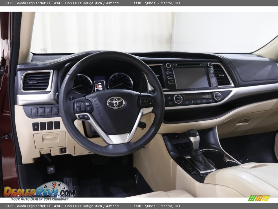 2015 Toyota Highlander XLE AWD Ooh La La Rouge Mica / Almond Photo #6