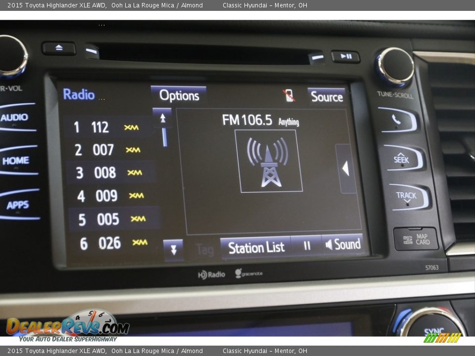 2015 Toyota Highlander XLE AWD Ooh La La Rouge Mica / Almond Photo #11