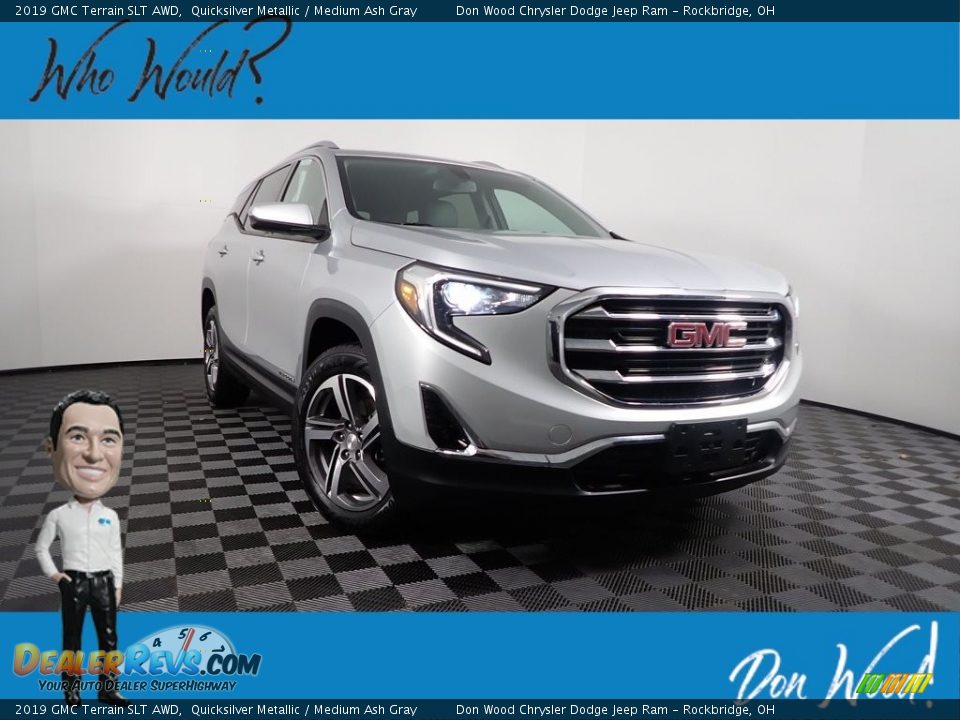 2019 GMC Terrain SLT AWD Quicksilver Metallic / Medium Ash Gray Photo #1