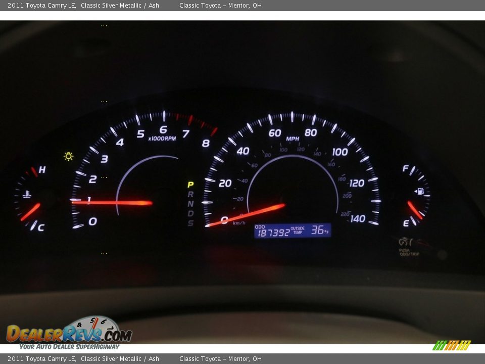 2011 Toyota Camry LE Classic Silver Metallic / Ash Photo #8