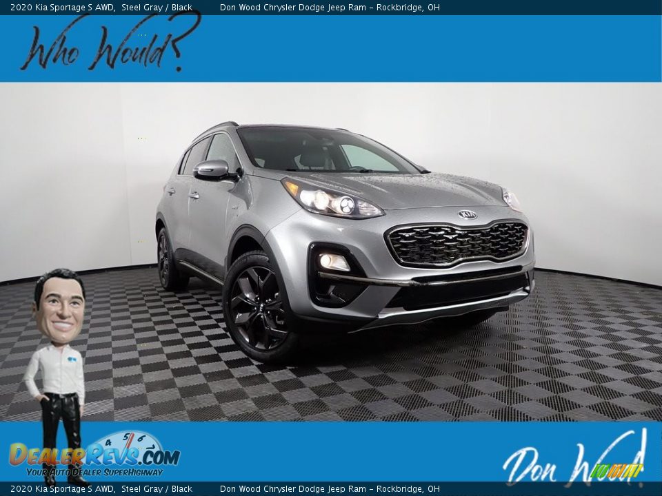 2020 Kia Sportage S AWD Steel Gray / Black Photo #1