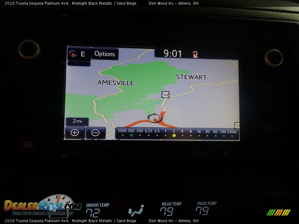 Navigation of 2019 Toyota Sequoia Platinum 4x4 Photo #4